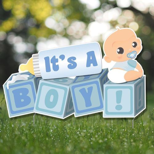 baby announcement yard signs
