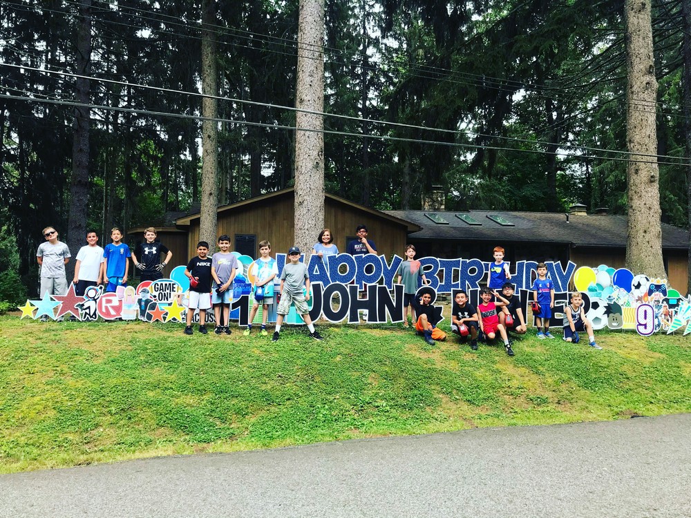 Big Birthday Sign in Franklin Lakes, NJ