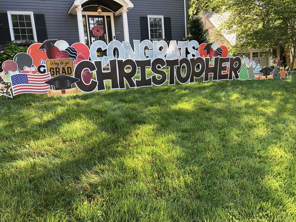 Northern Highlands High School Graduation Yard Sign in Allendale, NJ