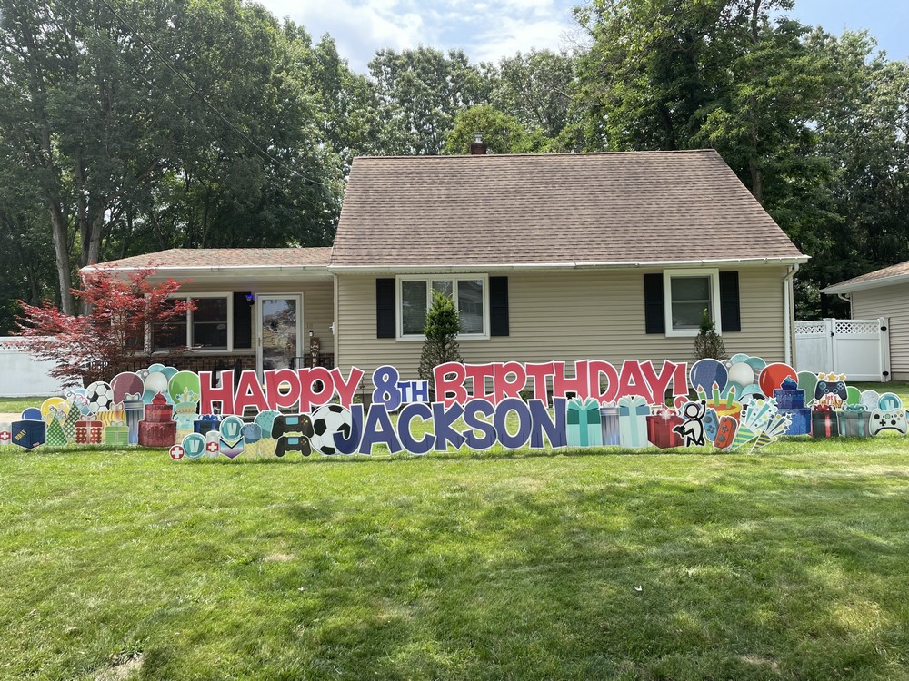 Huge Deluxe Birthday Sign in Waldwick, NJ