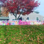 Girl Happy Birthday Custom Yard Sign in Glen Rock, NJ