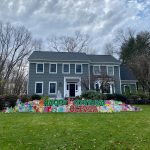 Birthday Yard Card with Holiday Theme for a 1st Birthday in River Vale, NJ