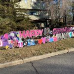 Girl's Birthday Lawn Sign in Montvale, NJ