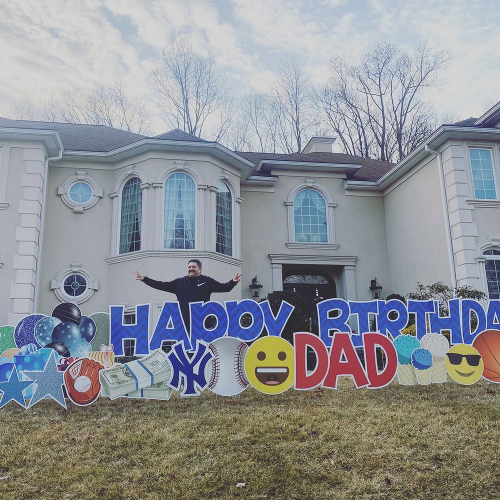 Happy Birthday Dad Lawn Sign in Mahwah, NJ