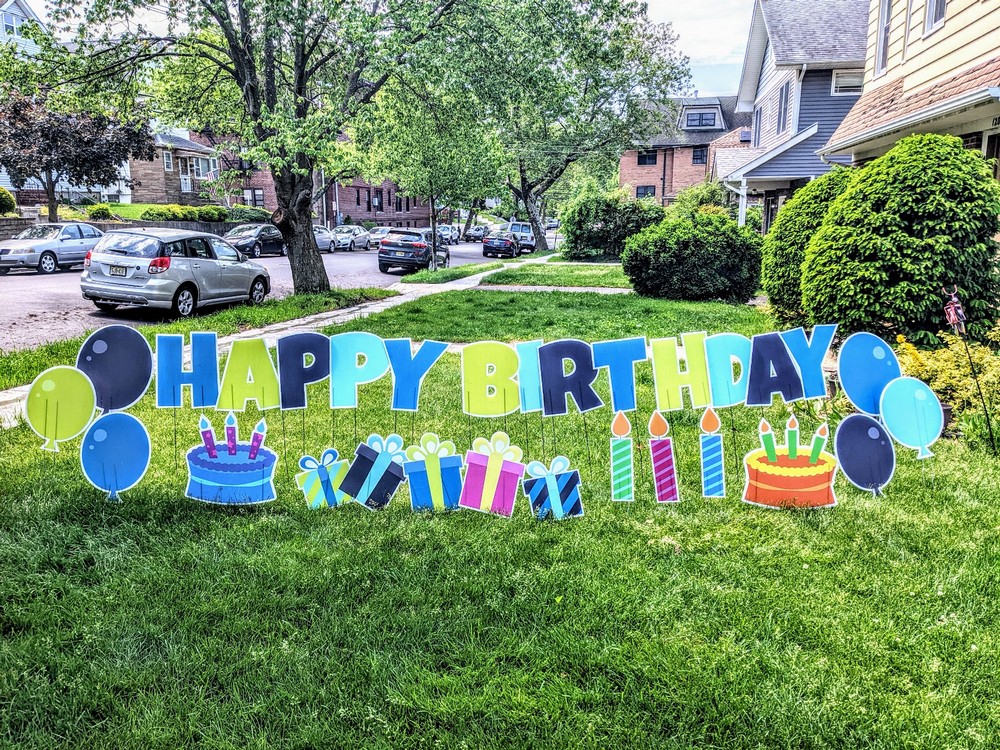 Do It Yourself Happy Birthday Sign Kit