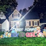 Gender Reveal Yard Sign in Paramus, NJ