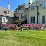 Girl Birthday Lawn Sign in Glen Rock, NJ