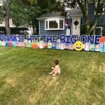 Happy 1st Birthday Sign for a Boy in Glen Rock, NJ