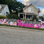 Beautiful Happy Birthday Lawn Sign for a Girl in Ramsey, NJ