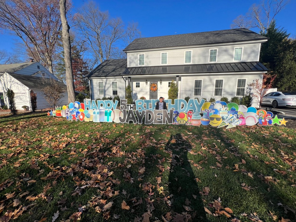 Happy Birthday Lawn Sign Wyckoff, NJ