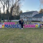 Beautiful Sweet 16 Lawn Sign in Mahwah, NJ