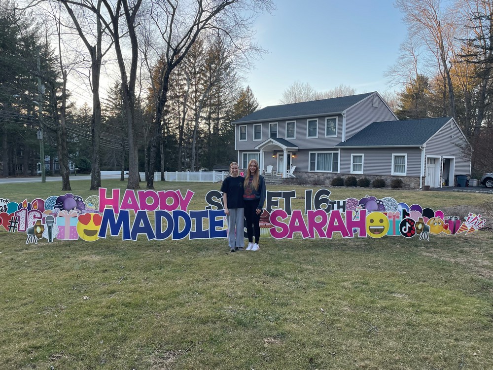 Sweet 16 Lawn Sign in Mahwah, NJ