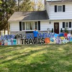 Huge Happy Birthday Lawn Sign in Mahwah, NJ