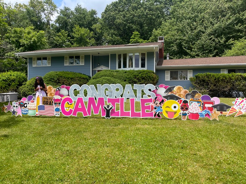 Graduation Yard Sign in Montvale, NJ