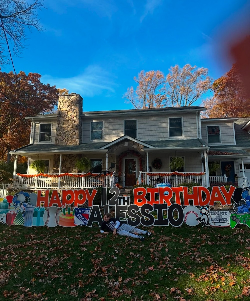 Video Game and Sports Themed Birthday Sign for a Boy in North Haledon, NJ