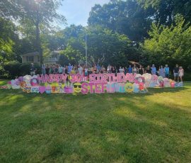 Amazing Summer-Themed 30th Birthday Yard Card in Franklin Lakes, NJ